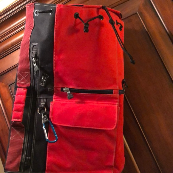 Marlboro Unlimited Drawstring Red Duffel Shoulder Bag Vintage 90’s. - Picture 4 of 15